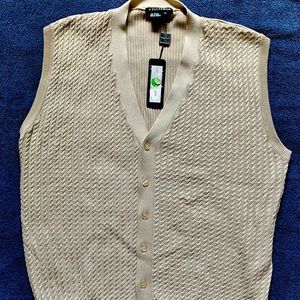 Tulliano Men’s Cardigan Sweater Vest